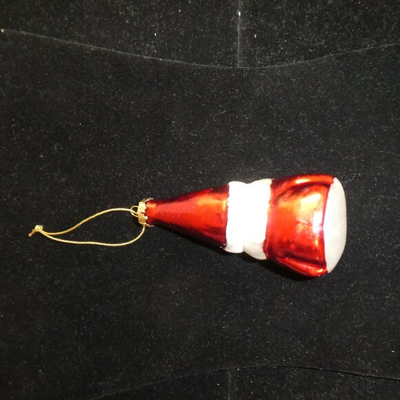 Vintage Glass Santa Christmas Ornament - Picture 7 of 7